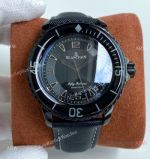 Swiss Quality Copy Blancpain Fifty Fathoms Solid Black Watch Citizen 8215 Movement